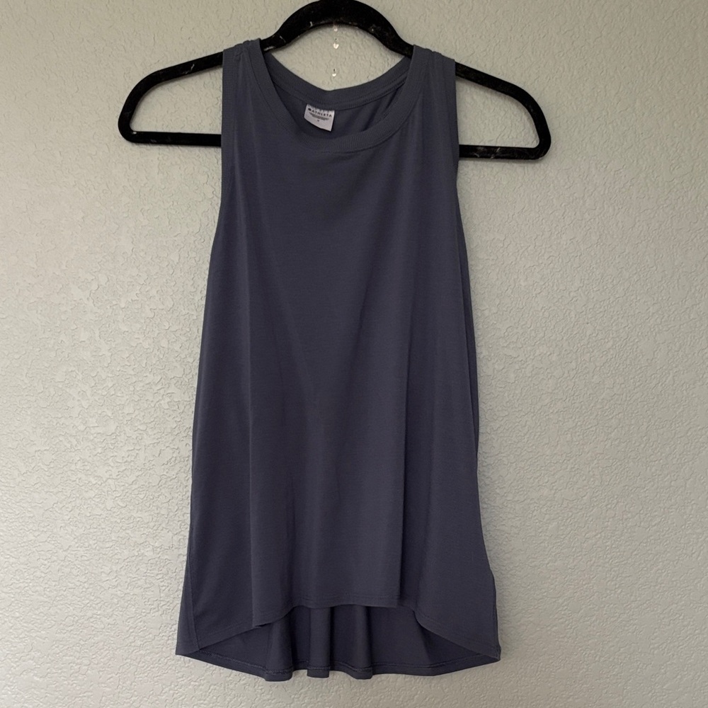 Athleta Charcoal Sleeveless Tank Top